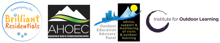 Outdoor education accreditation partners' logos