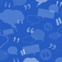 stylised illustration of various types of speech bubble